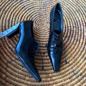 Stuart  Pointed-Toe Oxford Dress Heels